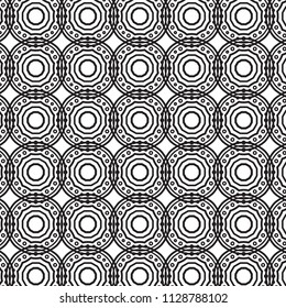 Pattern tile with mandala art. Oriental vector background. Decorative geometric pattern design. Perfect for printing on fabric or paper.