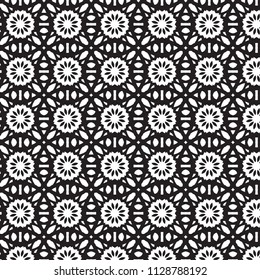 Pattern tile with mandala art. Oriental vector background. Decorative geometric pattern design. Perfect for printing on fabric or paper.