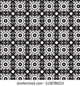 Pattern tile with mandala art. Oriental vector background. Decorative geometric pattern design. Perfect for printing on fabric or paper.