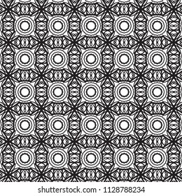 Pattern tile with mandala art. Oriental vector background. Decorative geometric pattern design. Perfect for printing on fabric or paper.