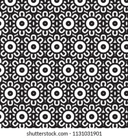 Pattern tile with mandala art. Oriental vector background. Perfect for printing on fabric or paper. 