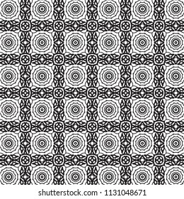 Pattern tile with mandala art. Oriental vector background. Perfect for printing on fabric or paper. 