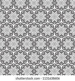 Pattern tile with mandala art. Oriental vector background. Ethnic textile. Perfect for printing on fabric or paper. 