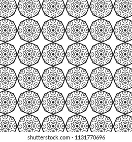 Pattern tile with mandala art. Oriental vector background. Ethnic textile. Perfect for printing on fabric or paper. 