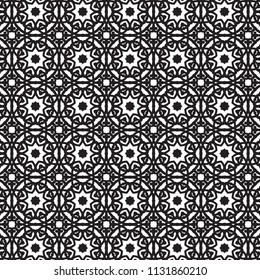 Pattern tile with mandala art. Oriental vector background. Ethnic textile. Perfect for printing on fabric or paper. 