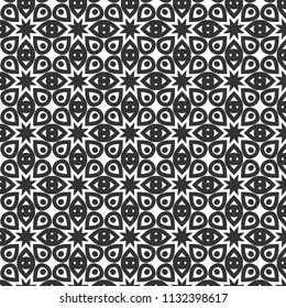 Pattern tile with mandala art. Oriental vector background. Ethnic textile. Perfect for printing on fabric or paper. 