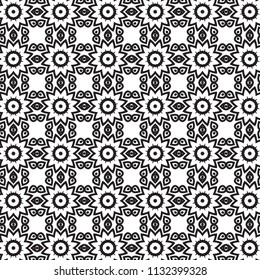 Pattern tile with mandala art. Oriental vector background. Ethnic textile. Perfect for printing on fabric or paper. 