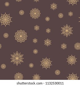 Pattern tile with mandalas. Vintage decorative elements. Hand drawn background. Islam, Arabic, Indian, ottoman motifs. Perfect for invitation card or wallpaper. Good for printing on paper, fabric.