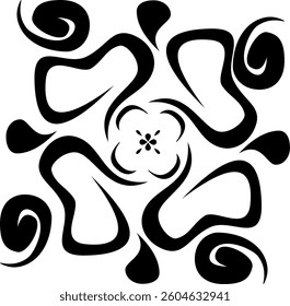 pattern tile vector icon flower