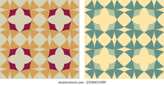 Pattern of tile. Vector illustration. 