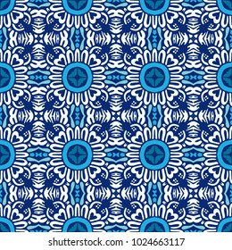 pattern for tiles and fabric. Abstract geometric vintage seamless pattern ornamental.