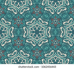 pattern for tiles and fabric. Abstract geometric vintage seamless pattern ornamental.
