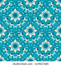 pattern for tiles and fabric. Abstract geometric vintage seamless pattern ornamental.