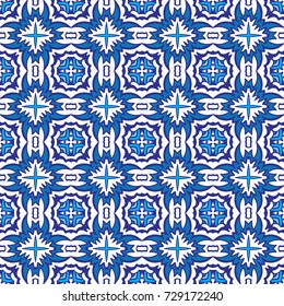 pattern for tiles and fabric. Abstract geometric vintage seamless pattern ornamental.