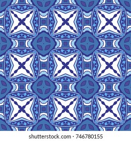 pattern for tiles and fabric. Abstract geometric vintage seamless pattern ornamental.