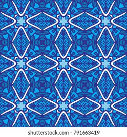 pattern for tiles and fabric. Abstract geometric vintage seamless pattern ornamental.