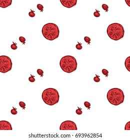 pattern tomato hand drawing graphic background