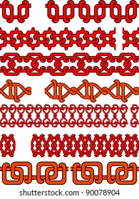 Pattern in traditional Chinese style in a vector