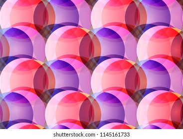 pattern with translucent circles