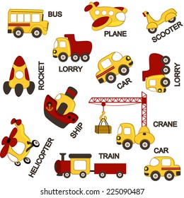 pattern transport - vector illustration, eps