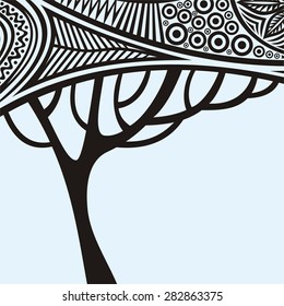 Pattern tree vector illustration