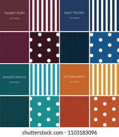 Pattern trend red blue green orange navy peony tawny port