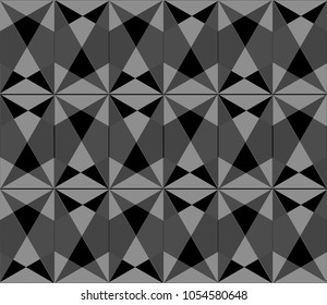 Pattern of triangle seamless background. Vector illustration