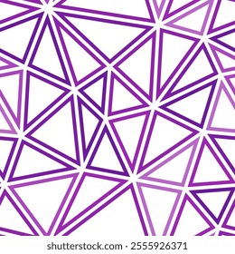 Pattern of triangle shapes. Large triangle size. Mono tone style. Geometric shapes outlined. Repeatable pattern. Digital grapevine. Amazing vector tiles. Seamless vector illustration.