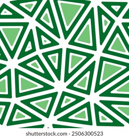 Pattern of triangle shapes. Rounded solid shapes in frames. Big triangles size. One tone colored style. Repeatable pattern. Amazing vector tiles. Seamless vector illustration.