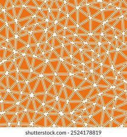 Padrão de formas de triângulo. Formas sólidas arredondadas em quadros. Tamanho de triângulos compactos. Estilo de Cor Sólida. Padrão repetido. Incríveis blocos vetoriais. Ilustração de vetor uniforme.