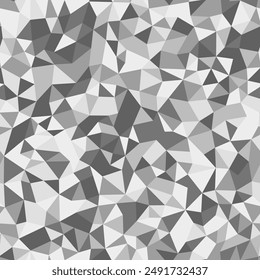 Pattern of triangle shapes. Small triangles size. Repeatable pattern. Shades of Gray color palette. Amazing vector tiles. Seamless vector illustration.