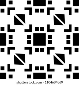Pattern of triangles and diamonds. Vector illustration.
