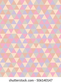 Pattern with triangles in pastel colors