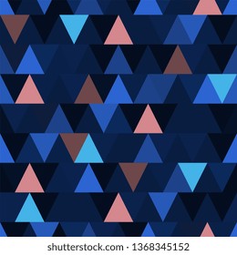 Pattern of triangles. Triangles. Seamless texture. Seamless background. Abstract texture. Vector graphics