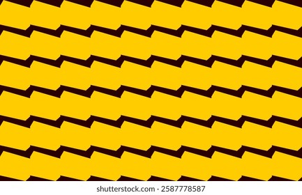 pattern with triangles, seamless yellow an black zigzag line on white pattern, horizontal Zig zag chevron black on yellow tile repeat seamless pattern replete image design for fabric printing