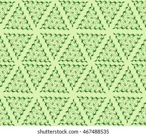 pattern of triangles. vector illustration. green. for design, wallpaper, graphic arts, presentations