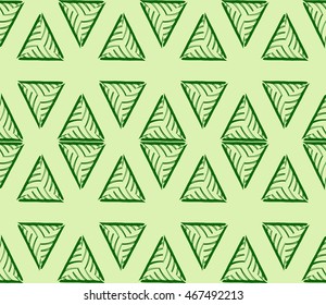 pattern of triangles. vector illustration. green. for design, wallpaper, graphic arts, presentations