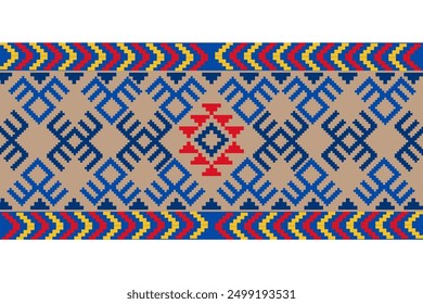 Muster Tribal Navajo und Indianerstamm Süd-West Aztec Ornament für Textilien