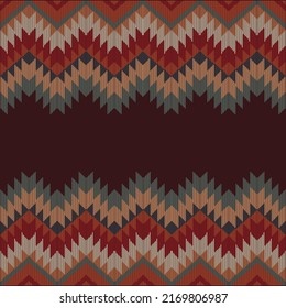 pattern tribal red orange blue ikat Geometric folklore ornament with diamonds tribal ethnic vector texture seamless striped