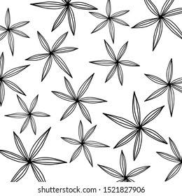 Pattern of tropical leaves isolated on white background. Floral Design elements. wedding invitations, greeting cards, blogs, posters. vector - Illustration