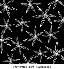 Pattern of tropical leaves isolated on white background. Floral Design elements. wedding invitations, greeting cards, blogs, posters. vector - Illustration