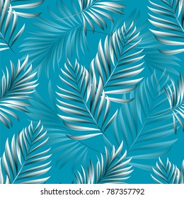 Patrón de palma tropical, hojas de la selva.Patrón floral vectorial.