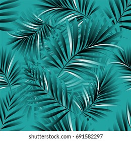 Pattern of tropical palm trees