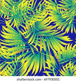 Pattern of tropical palm trees