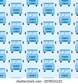 Pattern with trucks on a blue background. Shipping concept. Can be used as a background.