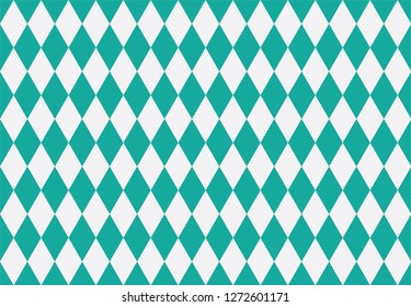 A pattern from turquoise and white diamonds