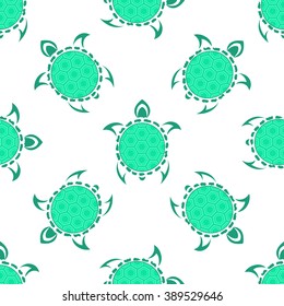 Pattern with turtles. Seamless pattern can be used for wallpaper, pattern fills, web page background,surface textures. 