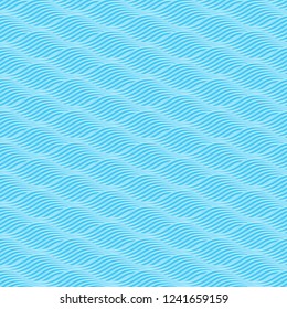pattern of twisty waves lines seamless vector background