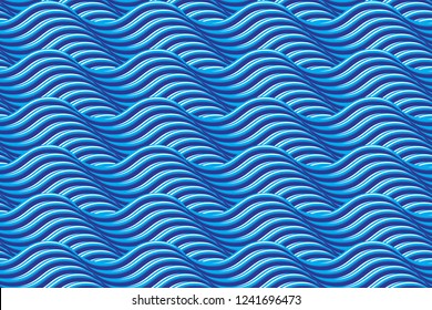 pattern of twisty waves lines seamless vector background