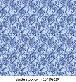 pattern of twisty waves lines seamless vector background